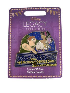 Disney Store Hunchback of Notre Dame 25th Anniversary Legacy Collection Pin